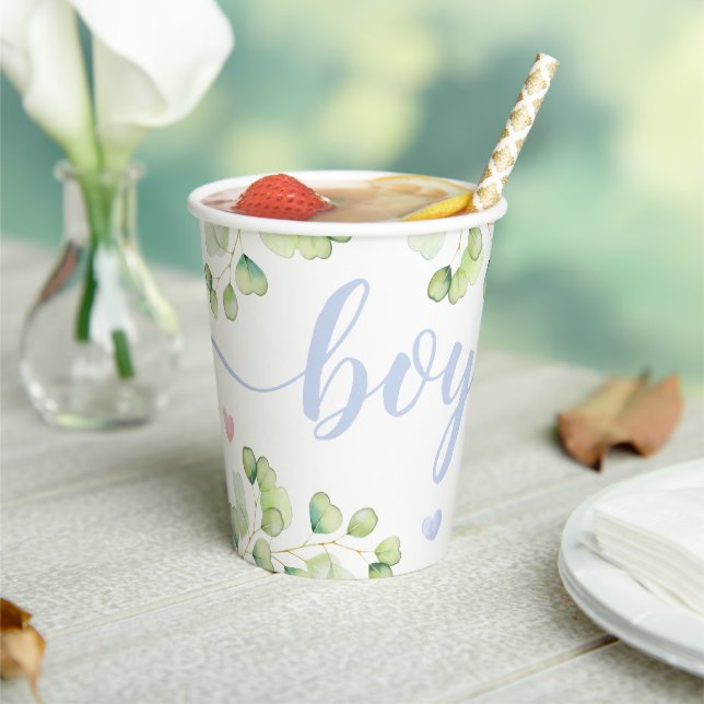 Baby koala gender reveal paper cup. paper cups (Insitu)