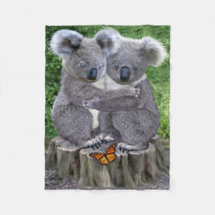 BABY KOALA HUGGIES FLEECE BLANKET