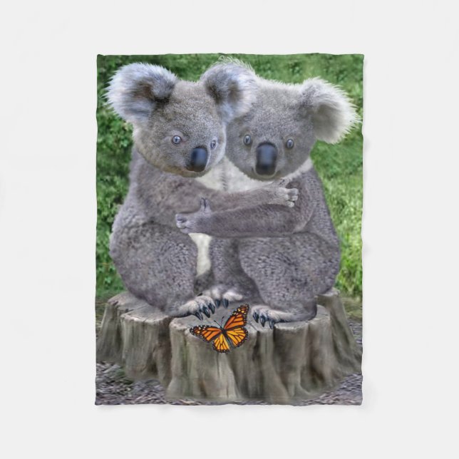 BABY KOALA HUGGIES FLEECE BLANKET (Front)