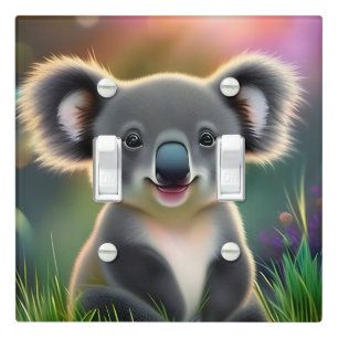 Baby Koala Light Switch Cover