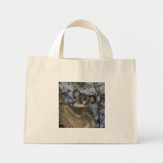 Baby Koala Mini Tote Bag (Front)