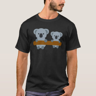 Baby Koala Mommy Bear Cute BF GF Couples Teamwork  T-Shirt