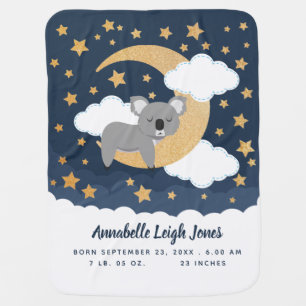 Baby Koala Moon Baby Blanket