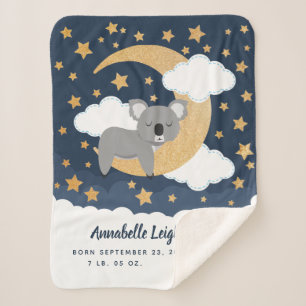 Baby Koala Moon Baby Sherpa Blanket