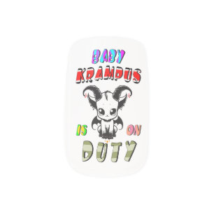 Baby Krampus Is On Duty Minx Nail Art