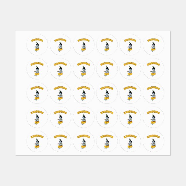 Baby Krishna  Labels (Sheet)