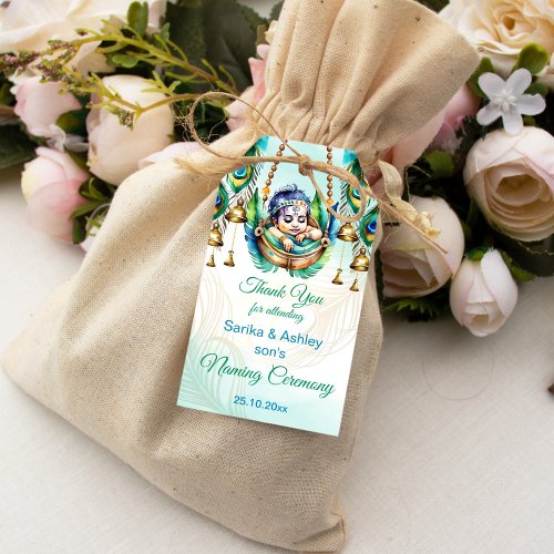 Baby Krishna Naming Namkaran Cradle Ceremony Gift Tags