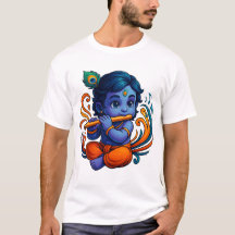 Baby Krishna with Flute – Peace Vibes | Vibrant 3D