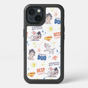 Baby Krypto & Superman Pattern iPhone 13 Case