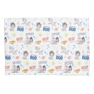 Baby Krypto & Superman Pattern Pillow Case