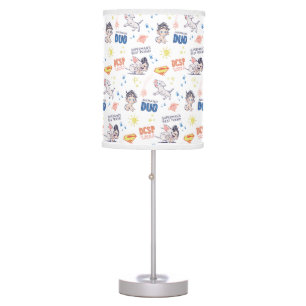 Baby Krypto & Superman Pattern Table Lamp