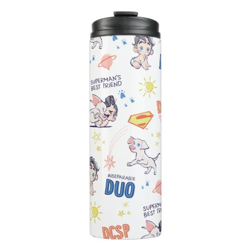 Baby Krypto  Superman Pattern Thermal Tumbler