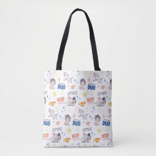 Baby Krypto & Superman Pattern Tote Bag