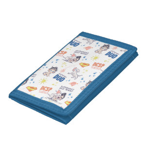 Baby Krypto & Superman Pattern Tri-fold Wallet