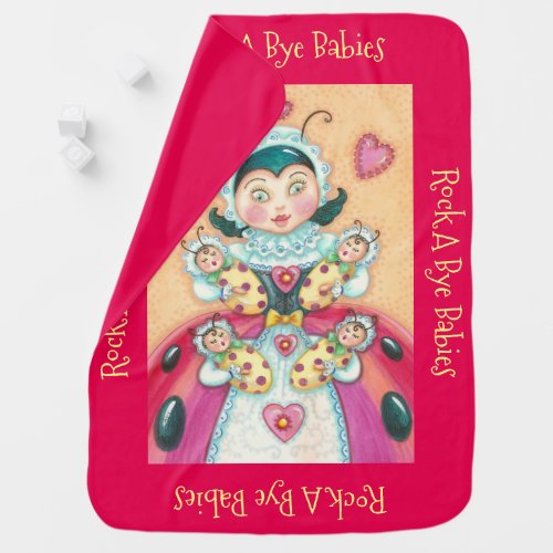 Baby Ladybugs ULTRA SOFT BABY BLANKET Personalize