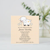 Baby Lamb Baby Shower Invitations Gender Neutral (Standing Front)
