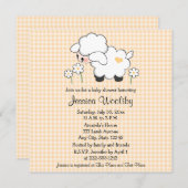 Baby Lamb Baby Shower Invitations Gender Neutral (Front/Back)