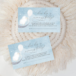 Baby Lamb Balloon How Big Is Mommy's Belly Game Enclosure Card