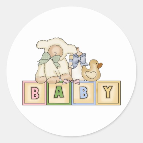 Baby Lamb Blocks Stickers