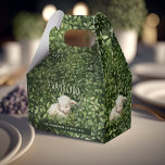 Baby Lamb Foldable Favor Gift Box Baby Shower<br><div class="desc">Celebrate the joyous occasion of a new arrival with our charming foldable favor gift box, perfect for baby showers! Featuring exclusive watercolor artwork of an adorable shy, sleepy baby lamb nestled amidst lush greenery, this favor box will add an extra touch of elegance and whimsy to your special day. Made...</div>