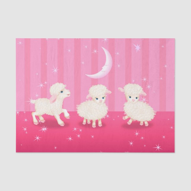 Baby Lambs Tissue Paper (Front)