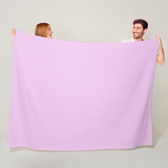 Baby Lavender Pink, Large Fleece Blanket (In Situ)