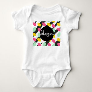 Baby Lemon Mix Stripes Summer Bodysuit