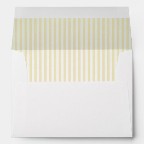 Baby Lemon Striped Lining A7 Envelope