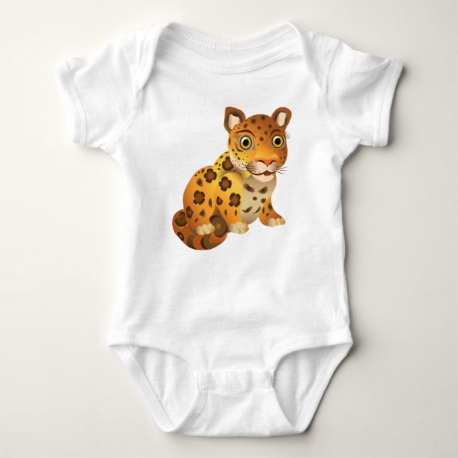 Baby Leopard Cartoon-41640 Bodysuit (Front)