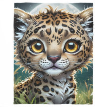 Baby Leopard Fleece Blanket
