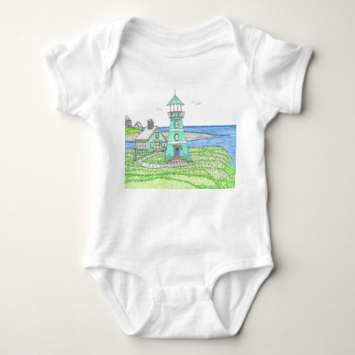 Baby Lighthouse One Piece Girl Baby Bodysuit