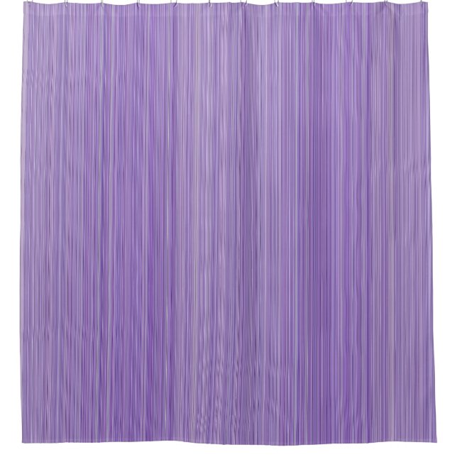 Baby Lilac Stripes Shower Curtain (Front)