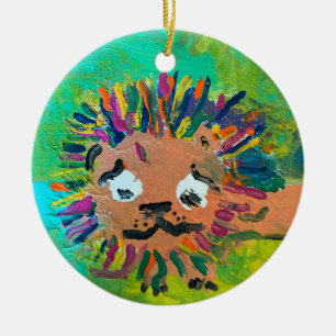 Baby Lion "Art by Kids" Ceramic Ornament