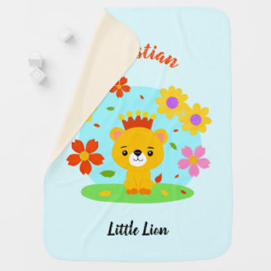 Baby lion blanket