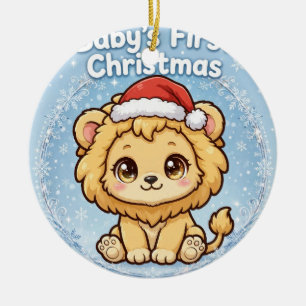 Baby Lion Christmas Ornament — Baby's First Christ