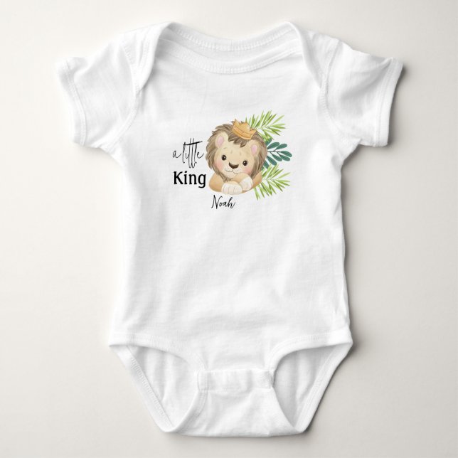 baby lion king safari animals  baby bodysuit (Front)