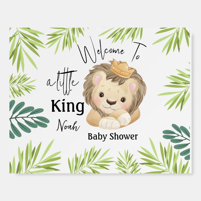 baby lion king safari animals  foam board (Front)