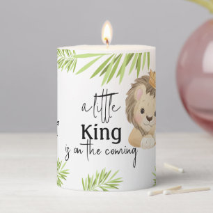 baby lion king safari animals pillar candle