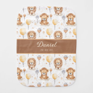 Baby Lion Personalized Psalm Scripture Nursery Burp Cloth