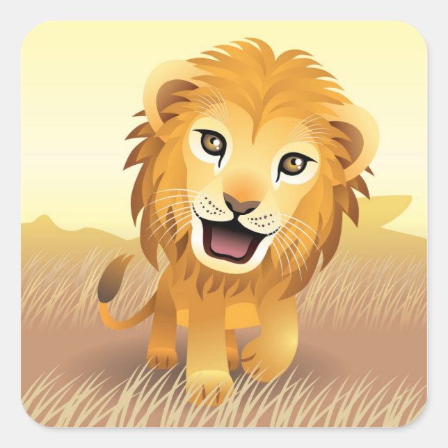 Baby Lion Sticker (Front)