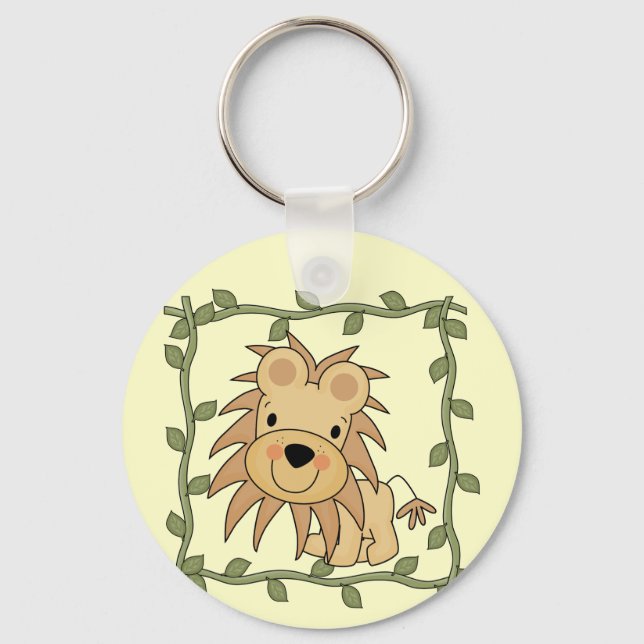 Baby Lion T-shirts and Gifts Keychain (Front)