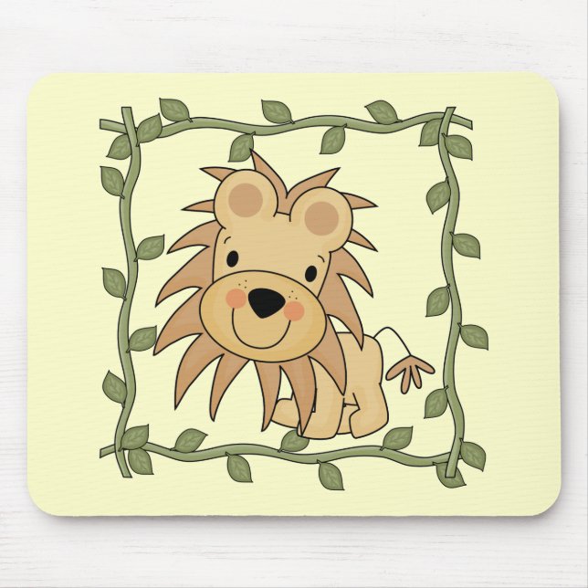 Baby Lion T-shirts and Gifts Mouse Pad (Front)