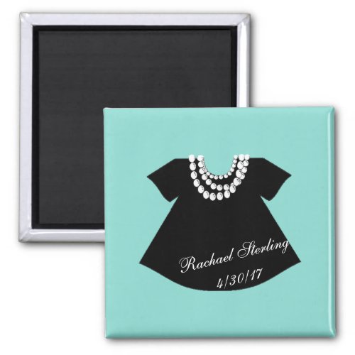 BABY Little Black Dress Baby Shower Party Magnet
