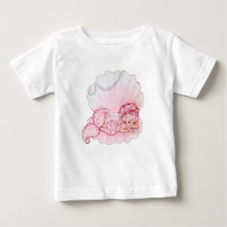 Baby Little Mermaid Fancy Shell T-Shirt