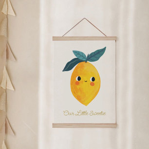 Baby Little sweetie Cute Lemon Nursary Hanging Tapestry