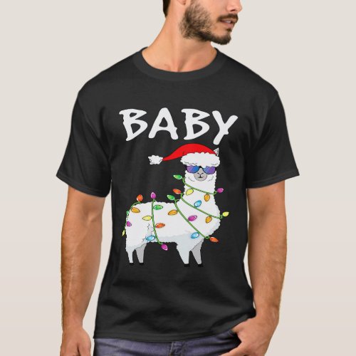 Baby Llama Boys Girls Family Matching Llama Christ T-Shirt