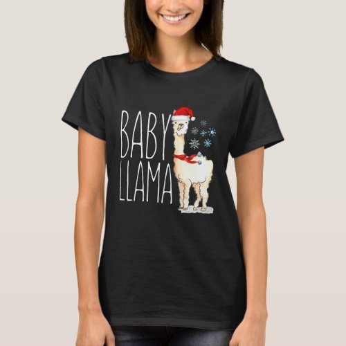 Baby Llama Christmas Matching Family Tribe Holiday T-Shirt