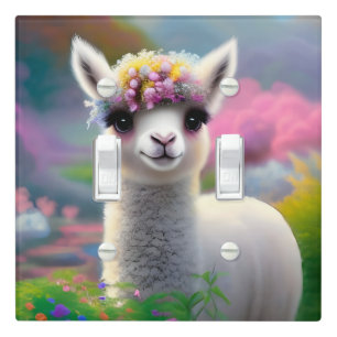 Baby Llama Light Switch Cover