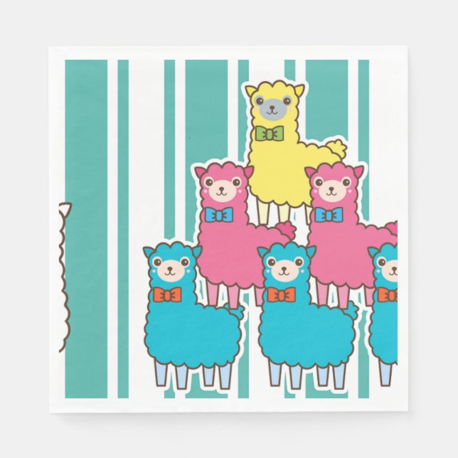 Baby Llama Napkins (Front)