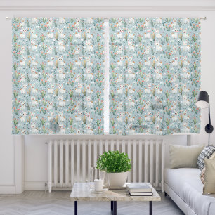 Baby Llamas Sheer Curtains
